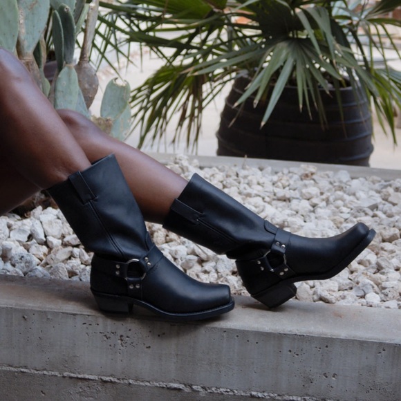 Frye Shoes - NWOB Frye Harness 12R Leather Moto Boots in Black
